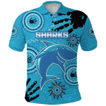 Cronulla Sharks Polo Shirt Indigenous Country Style K36 | Lovenewzealand.co