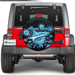 (Custom) Cronulla-Sutherland Sharks Indigenous Black - Rugby Team Spare Tire Cover Spare Tire Cover | Lovenewzealand.co
