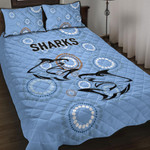 Cronulla-Sutherland Sharks Simple - Rugby Team Quilt Bed Set | lovenewzealand.co
