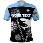 (Custom Personalised) Cronulla Polo Shirt Sharks Simple Indigenous - Black K8 | Lovenewzealand.co
