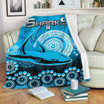 Cronulla-Sutherland Sharks Premium Blanket Aboriginal Mix 3D Patterns TH4 | Lovenewzealand.co