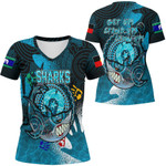 Cronulla-Sutherland Sharks Naidoc Week 2022 V-neck T-shirt A31 | Love New Zealand.com