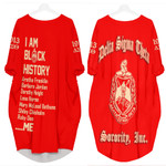 Delta Sigma Theta Black History Batwing Pocket Dress A31 | Africazone.store