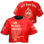 Delta Sigma Theta Black History Croptop T-shirt A31 | Africazone.store