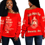 Delta Sigma Theta Black History Off Shoulder Sweaters A31 | Africazone.store