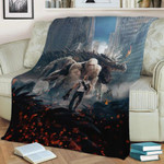 Rampage movie poster Fleece Blanket Gift For Fan, Premium Comfy Sofa Throw Blanket Gift