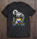 Love Is Love Jack Skellington LGBT Pride T Shirt Hoodie Sweater 