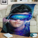 Ready Player One Fleece Blanket Gift For Fan, Premium Comfy Sofa Throw Blanket Gift