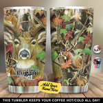 Personalized Deer Hunting 45 Gift for lover Day Travel Tumbler All Over Print 