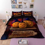Halloween Horro Pumpkin Ghost 21 Duvet Quilt Bedding Set 