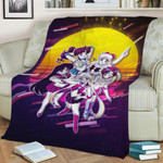 Sailor Moon Fleece Blanket Gift For Fan, Premium Comfy Sofa Throw Blanket Gift