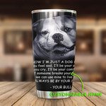 Personalized Bulldog Friend Gift for lover Day Travel Tumbler All Over Print 