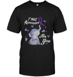 Elephant animals fibromyalgia awareness i will remmber for you T Shirt Hoodie Sweater