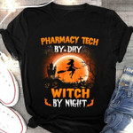 Halloween witch pharmacy tech by day witch by night T shirt hoodie sweater