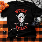 Horror stick or treat halloween T shirt hoodie sweater