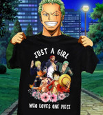 Naruto just a girl who loves one piece T shirt hoodie sweater