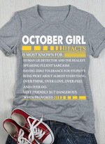 October girl facts is most known for T Shirt Hoodie Sweater