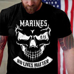 Skull marines no lives matter T shirt hoodie sweater