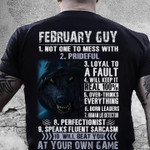 Wolf february guy not one to mess with prideful loyal to a fault will keep it real 100 center T Shirt Hoodie Sweater