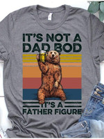 Vintage it's not a dad bod it's a father figure T Shirt Hoodie Sweater