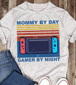 Vintage mommy by day gamer by night T Shirt Hoodie Sweater