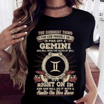 The dumbest thing you can possibly do is piss off a gemini she will open the gates of hell right on in and she will do it with T Shirt Hoodie Sweater