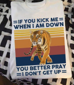 Tigger if you kick me when i am down you better pray i don't get up T shirt hoodie sweater