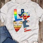 LGBT love america T Shirt Hoodie Sweater