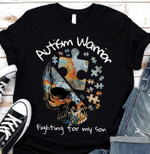Autism warrior fighting for my son T Shirt Hoodie Sweater