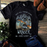 Camera not all those who wander are lost T Shirt Hoodie Sweater