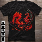 Phoenix and dragon legend T Shirt Hoodie Sweater
