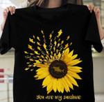 Shark sunflowers you are my sunshine T Shirt Hoodie Sweater