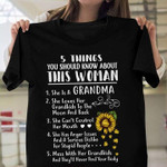 5 things you should know about this woman she is a grandma she loves her grandkids to the moon and back T shirt hoodie sweater