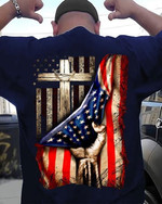 American flag and jesus T shirt hoodie sweater