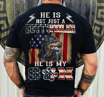 American flag and rottweiler he is not just a rottweiler he is my son T shirt hoodie sweater