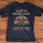 Vintage sloth hiking team T Shirt Hoodie Sweater