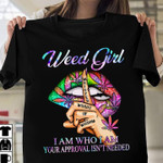 Weed Girl Whisper Words Of Wisdom T Shirt Hoodie Sweater