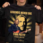 Legends never die tom pertty 1950 2017 T Shirt Hoodie Sweater