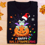 Maleficent happy Hallothanksmas T Shirt Hoodie Sweater