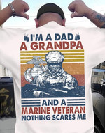 Vintage I'm a dad a grandpa and a marine veteran T Shirt Hoodie Sweater