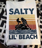 Vintage mermaid salty lil' beach T Shirt Hoodie Sweater