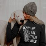 Pitbull animals wer are their voice T Shirt Hoodie Sweater