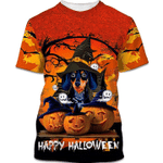Halloween dachshund dog 3D T Shirt Sweatshirt Zip Hoodie Bomber
