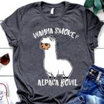 Wanna smoke alpaca bowl T shirt hoodie sweater