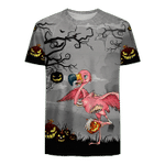 Halloween flamingo 3D T Shirt Sweatshirt Zip Hoodie Bomber