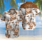Dachshund Coffee Floral Hawaiian Shirt