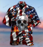 I Died For My Country Skull Hawaiian Shirts