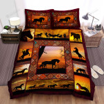 Horse Cowboy Silhouett Bed Sheets Spread Duvet Cover Bedding Sets