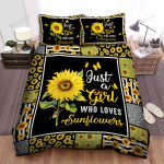 Just A Girl Who Loves Sunflowers Bed Sheets Spread Duvet Cover Bedding Sets