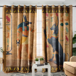 Egyptian Pattern Blackout Thermal Grommet Window Curtains